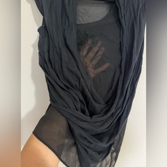 Helmut Lang Asymmetrical Layered Blouse XS - Picture 2 of 7